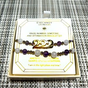 Eye Candy BRAND NEW 2 gold toned adjustable bracelet with stones ❤️ Box included